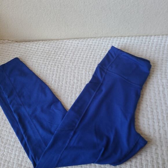 Figs Blue Athletic Leggings Women's Size M - Picture 2 of 8